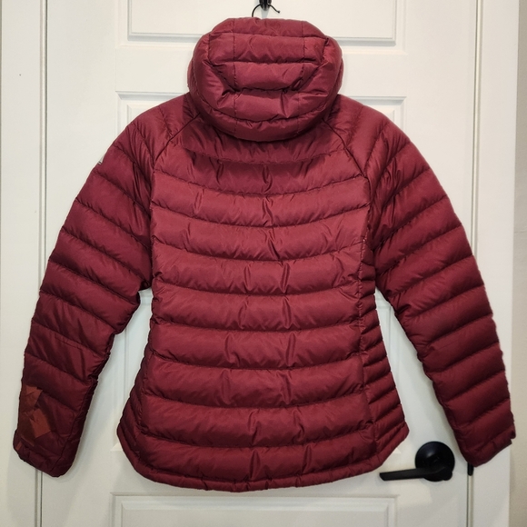 Sz M Eddie Bauer Women's First Ascent Stormdown 800 Puffer Jacket, Black Cherry - Picture 7 of 9